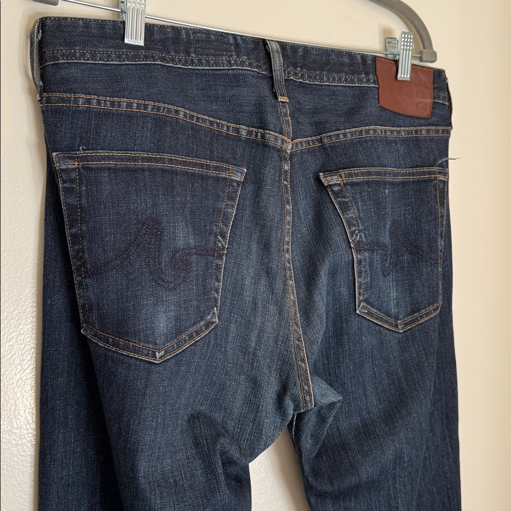 Ag Adriano Goldschmied Straight Leg Dark Indigo Jeans